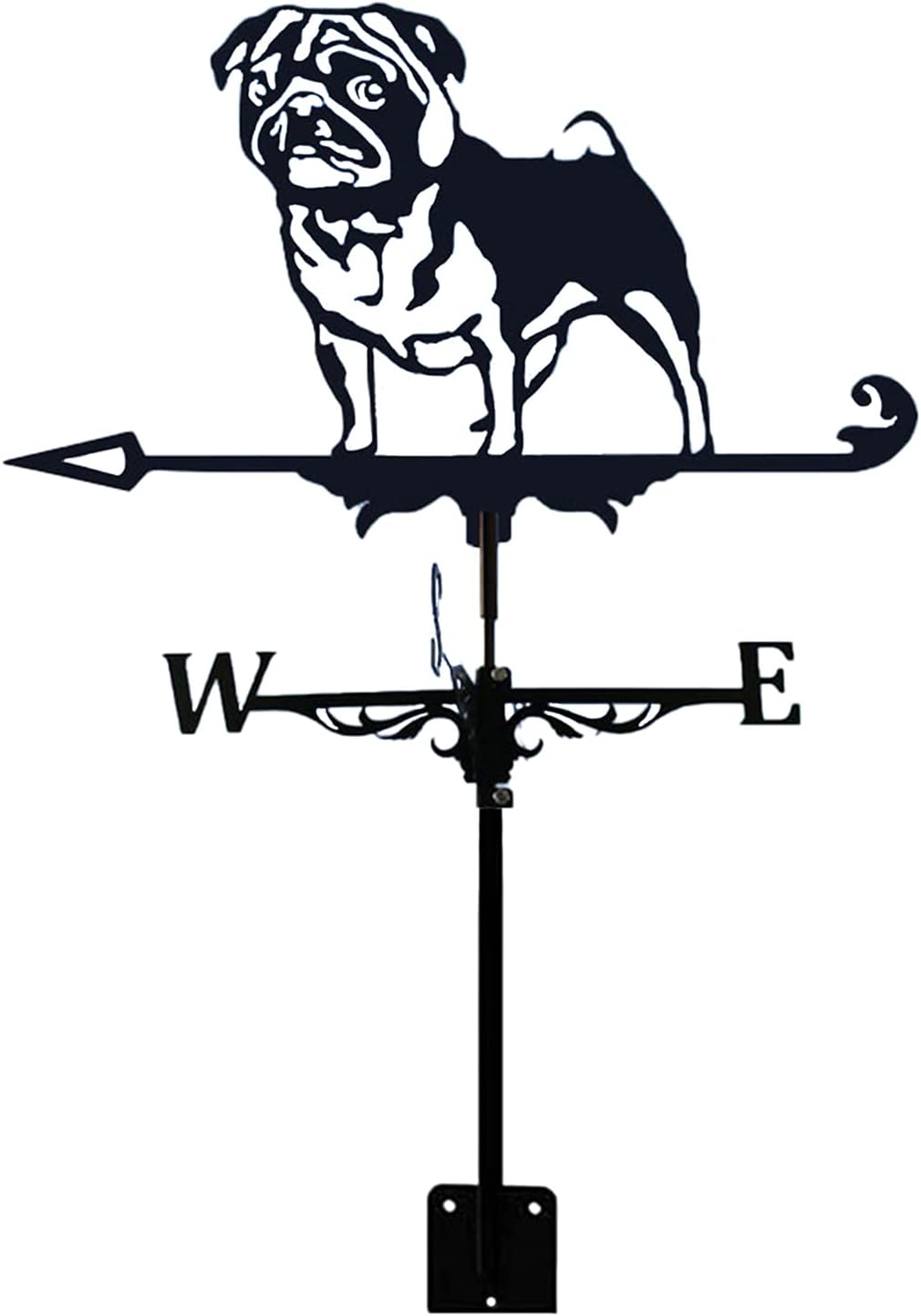 Weather Vane for Garden Weathervanes Metal with Husky Hound Dog Ornament Weathervane 50X35cm Wind Direction Indicator for Garden Stake Yard Roof Mount Easy Use (Style 3)