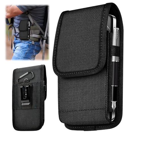 Handy-Gürteltasche mit RFID-Blocker, Schutzhülle und Gürtelclip, universell passend für Smartphone 15/14/13/S23 - Wasserdicht, stoßfest, für Outdoor-Aktivitäten, Berufstätige u. Reisende