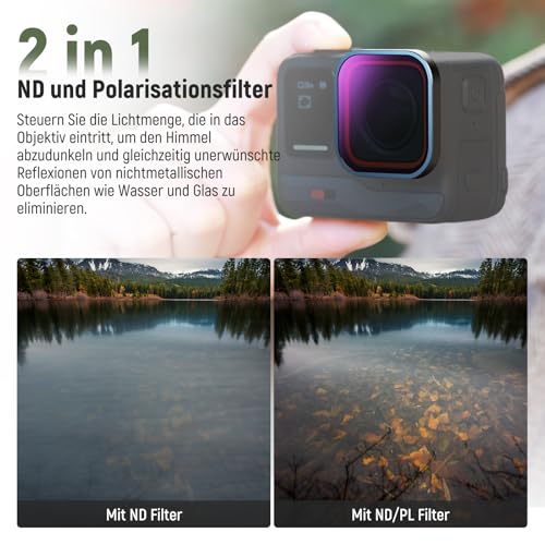 NEEWER ND/PL Filter Set kompatibel mit Insta360 ACE PRO, 4er Pack ND8/PL ND16/PL ND32/PL ND64/PL Action Kamera Zubehör… – Ansicht 4