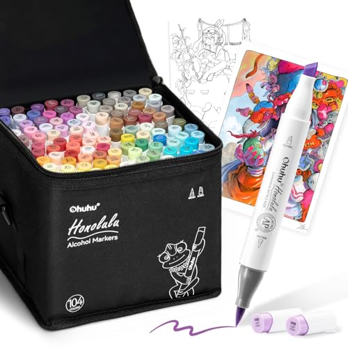 Ohuhu �C���X�g�}�[�J�[ �M�^�C�v �M�E���� 104�F �v�����p �C���X�g �}�[�J�[�y�� �u�����_�[�y��1�{�t�� Honolulu �V���[�Y