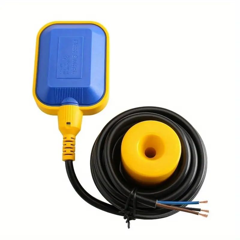 Image of HYDRO FLOW Automatic Water Level Controller Float Switch | Motor Auto On /Off System for Water Tank | Fully Automatic Cut-Off Sensor with 3 Meter Wire (Pack of 1)
