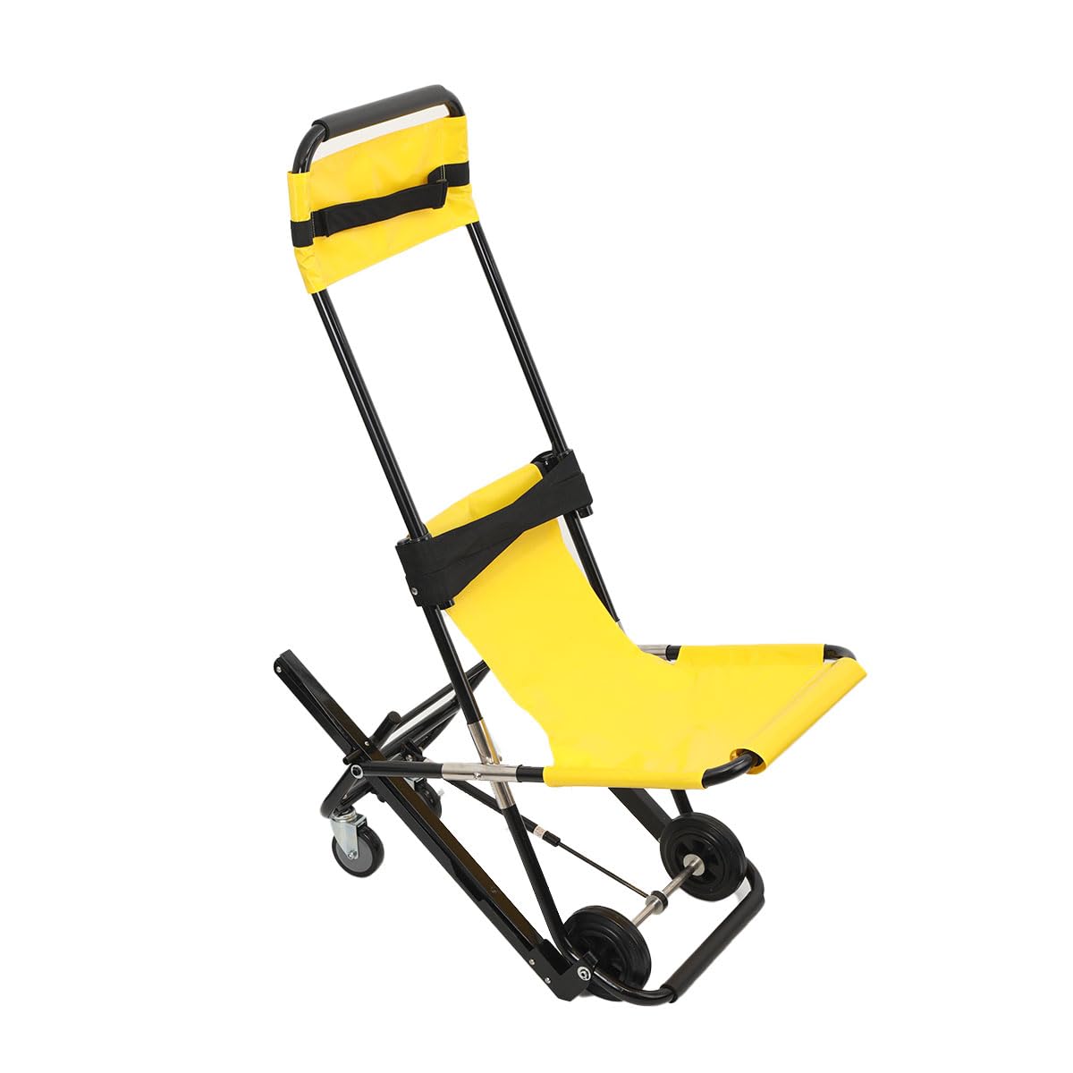 Manueller Lift Treppenstuhl, Klappbarer Treppenstuhl Senioren, faltender Evakuierungsstuhl, Tragbarer Treppenlift mit Rad, 440lbs Tragfähigkeit