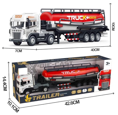 Image of Magicwand 1:24 Scale Die-Cast Mixer Truck with Openable Doors Working Headlights & Tail Lights【Pack of 1】