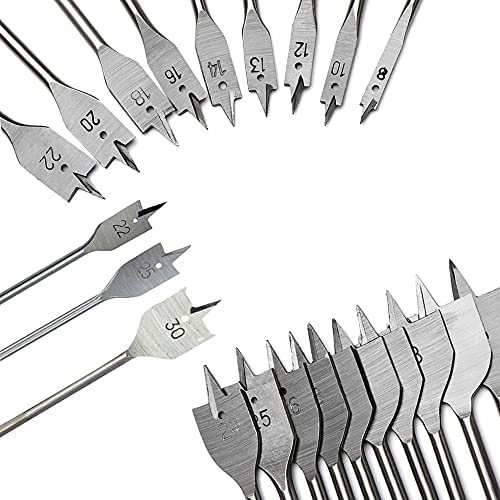 Haierr 4pcs Wood Drill Bit Set - 40mm/45mm/50mm/55mm Carbon Steel Spade Drill Bits for Soft/Medium-Hard Wood & DIY/Professional Use — image 1