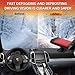 Car Heater,12V Portable Car Heater Car Heater That Plugs into Cigarette LighterWindshield Defogger and Defroster for All Kinds of 12V Vehicle (Red Black)