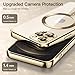JETech Soft Clear Case for iPhone 12 Pro Max 6.7-Inch, Camera Lens Full Protection, Compatible with MagSafe Wireless Charging, Shockproof Electroplated TPU Phone Cover (Gold)