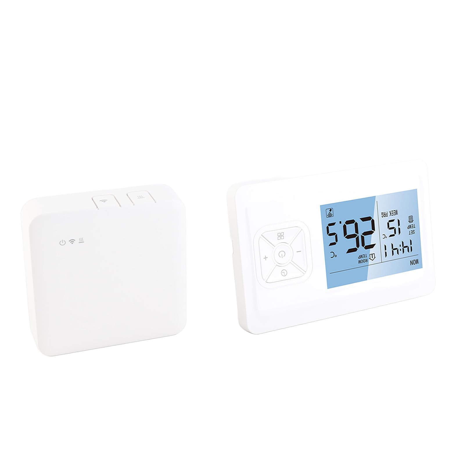 Tnfeeon Termostato WiFi Inteligente, Termostato Programable con Control de Pantalla Táctil, Pantalla LCD y Control por Voz para Sistemas de Calefacción del Hogar