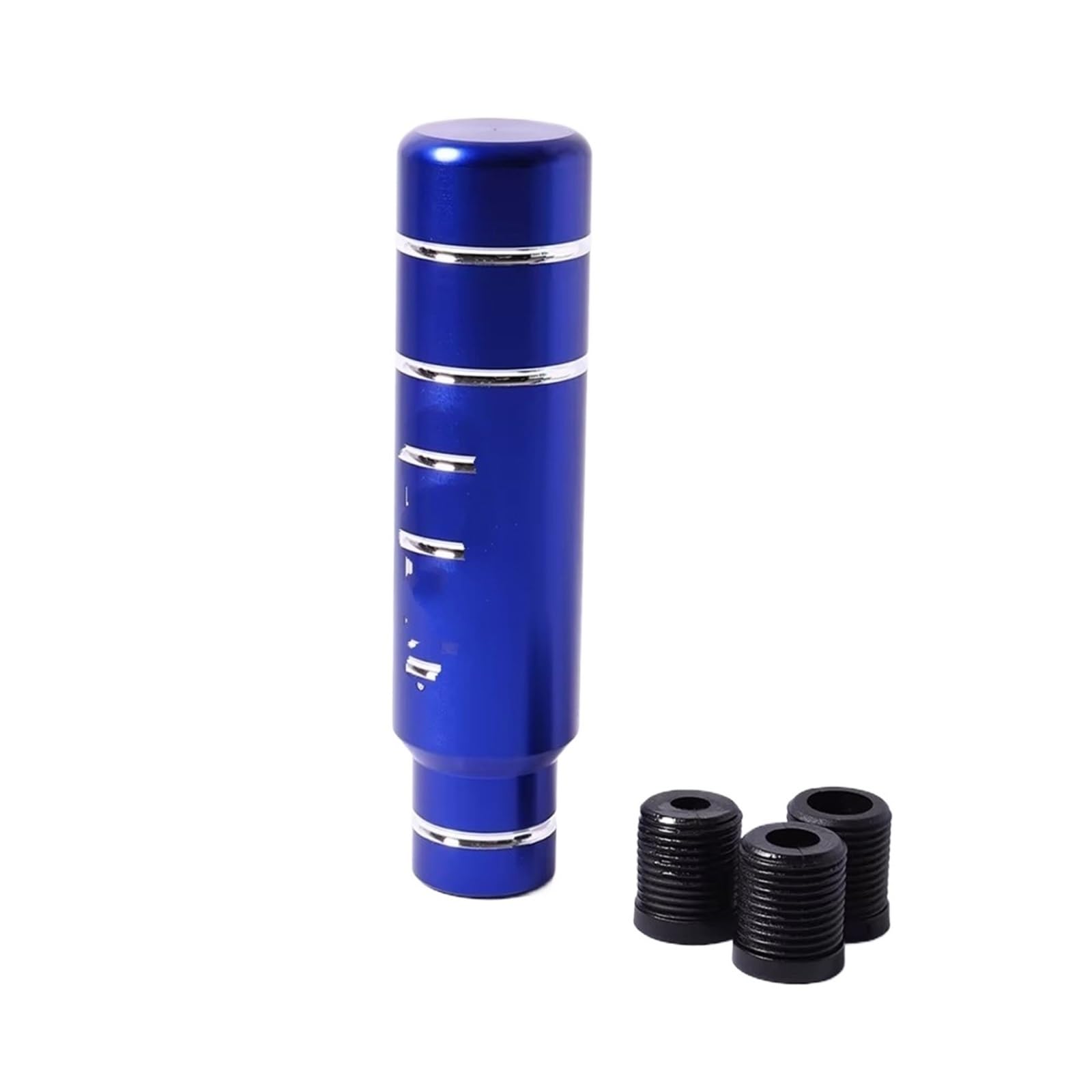Jjrfvbgt Blue Car Speed Gear Shift Knob 13Cm Gear Shift Knob Manual Transmission Gear Stick Lever Shifter Knob Car Universal Aluminum With 3 Adapters 8Mm 10Mm 12Mm