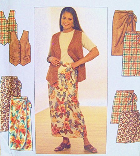 Patron gilet et jupe Simplicity 7614 ajustement parfait grandes tailles 18W-24W