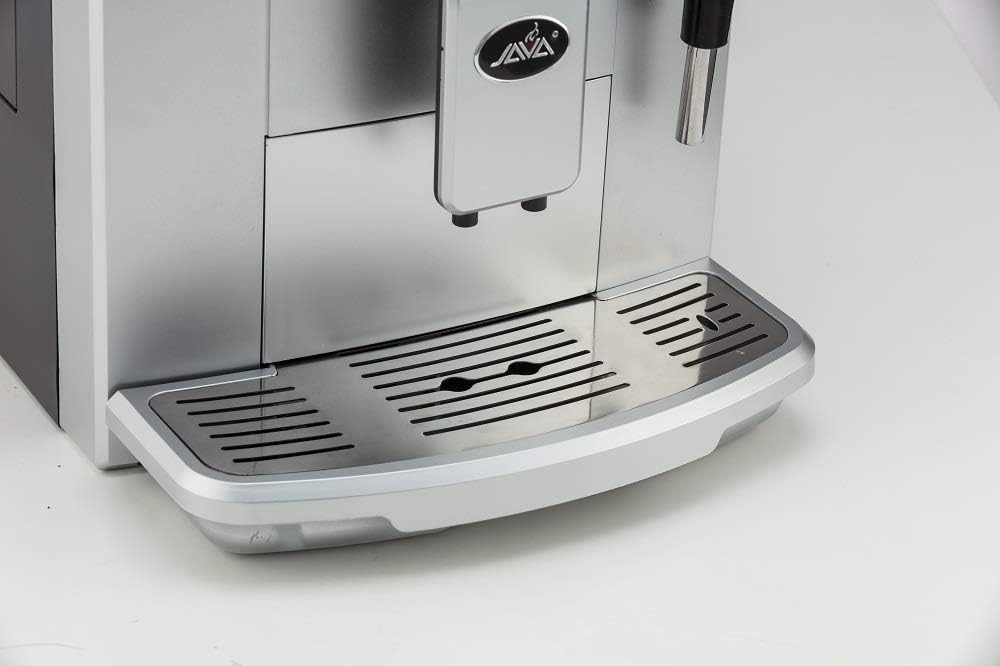 Close-up of the removable drip tray of the JAVA WSD18-010B