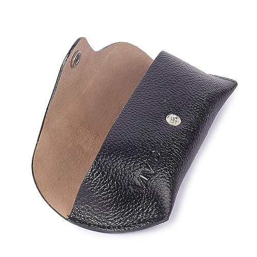 Image of Unisex Lightweight Specs Snap Button Eyewear Dabbi Leather Soft Case Cover