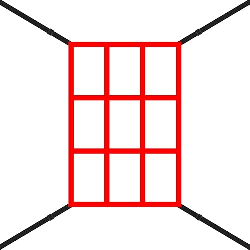 1 unidad2 unidades de red de zona de huelga, red de zona de lanzamiento de 13.5 x 21.5 pulgadas, placa de zona de huelga portátil para mejorar la