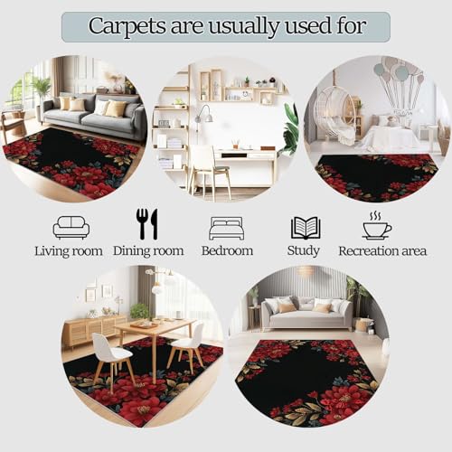 Tapis à poils courts lavable déco chambre et salon 60x110 - 6
