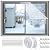 FIFIFO 47X63in Window Insulation for Winter,Clear Window Plastic for winterizing,Thermal Window Insulation Kit, Reusable Plastic for Windows for Winter to Keep Cold Out