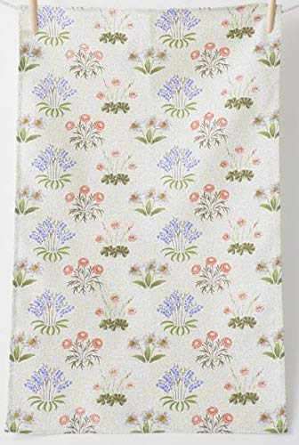 Licensed William Morris Lily 100% Cotton Floral Tea Towel