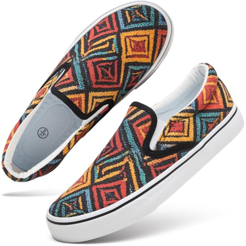 Image of Women's Canvas Slip On Sneakers Non Slip Loafers