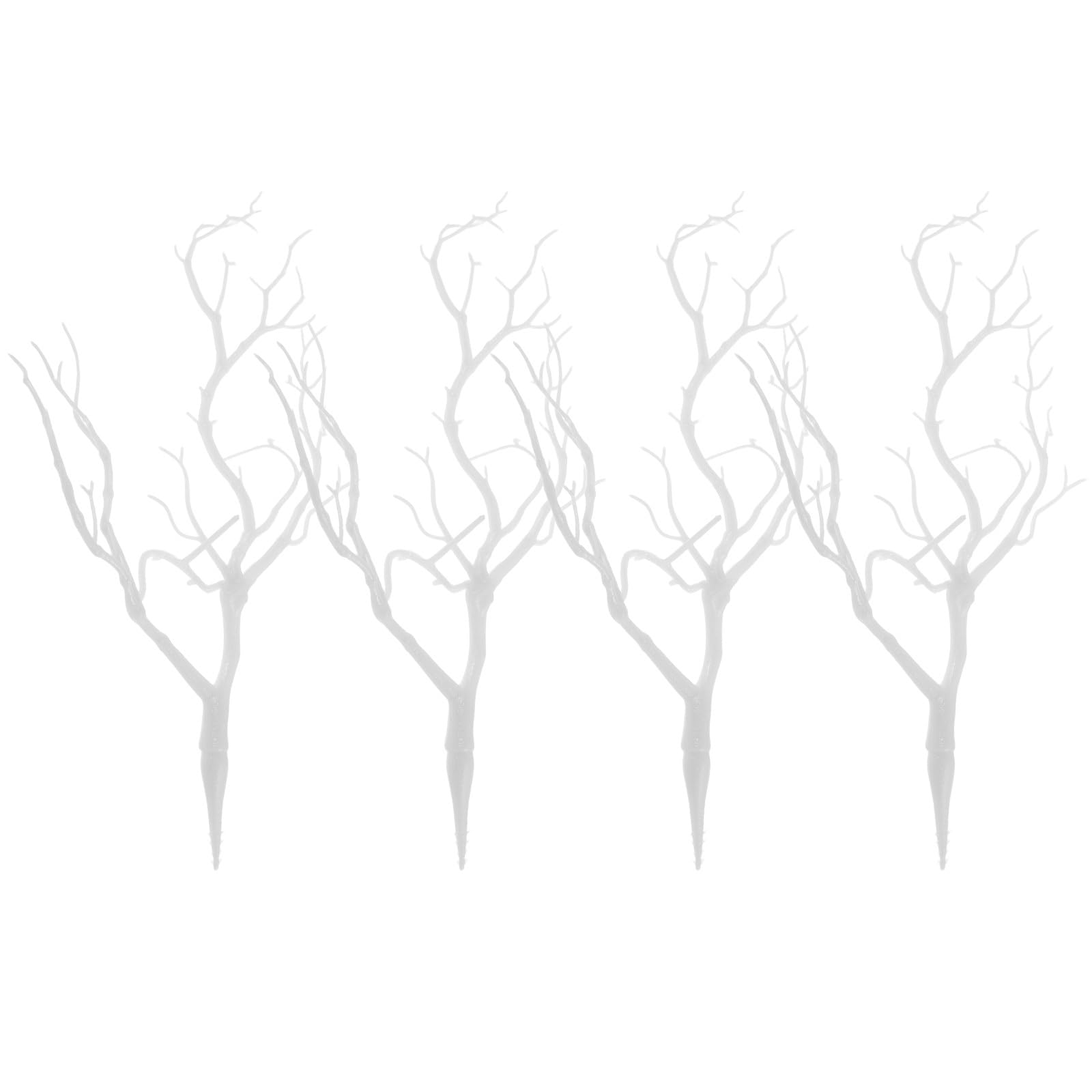 Branches séchées artificielles blanches LIFKOME lot de 4 pour déco de mariage