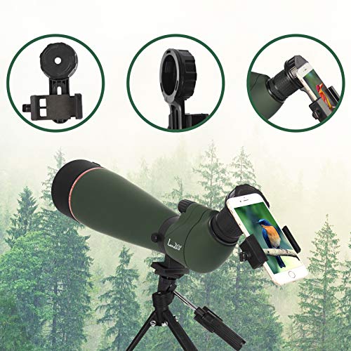image for Landove Spotting Scopes - 20-60X80 Spotting Scope BAK4 Prism - Waterpr