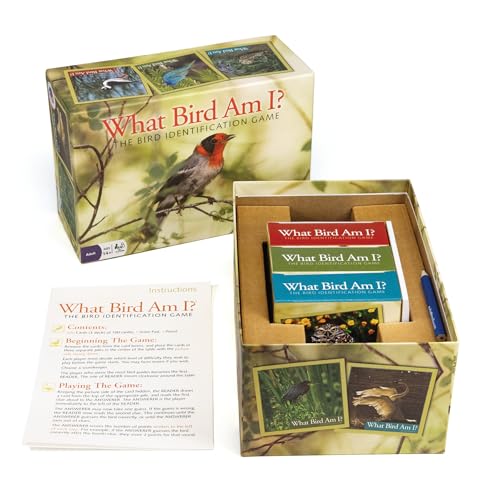 What Bird Am I? Juego de mesa para identificar aves con 300 cartas para 2 o más jugadores de 14 años en adelante miniatura 4