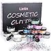 Produktbild Lictin Chunky Glitzer Make Up Glitzer für Gesicht Nägel Glitter Haare Körper Festival Glitzer mit Gel für Party Halloween Schminke Weihnachten Geschenk