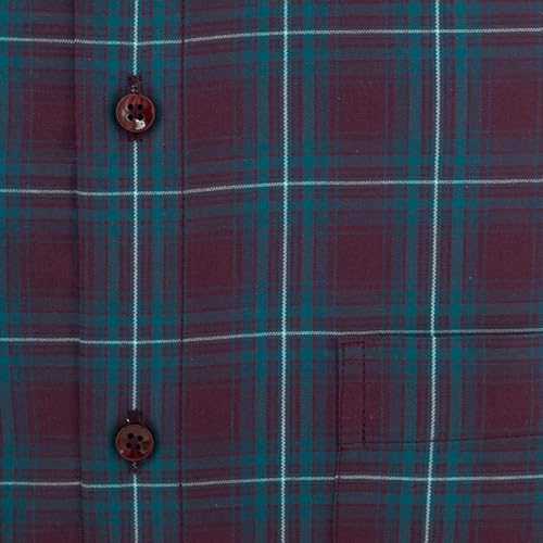 Image of 7-DAYS Men's Premium Checks Formal Shirt - Cotton Rich, Regular Fit, Full Sleeve, with Pocket, Wrinkle Resistant - Stylish Office & Everyday Wear.