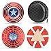 SuperHero Fidgeting Party Favors Fidget Metal Set Hand Spinner Focus Copper Fidget Toys Fingertip Gyro Stress Relief Cube EDC ADHD Toy Best Gifts Xmas Birthday Goody Bag Gifts For Kids Adults(3Pack)