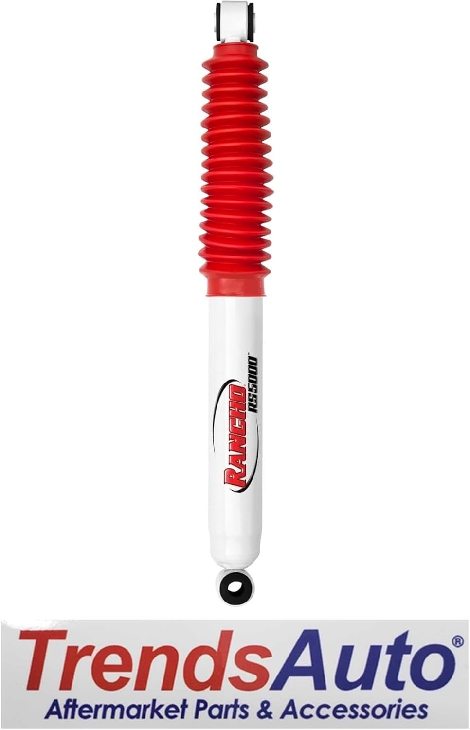 TrendsAuto Single Rancho RS5000 Series Steering Stabilizer fits 2017 2024 F350 Super Duty 4WD with Original Equipment Manufacturer Steering Damper Mounts | Includes TrendsAuto Decal