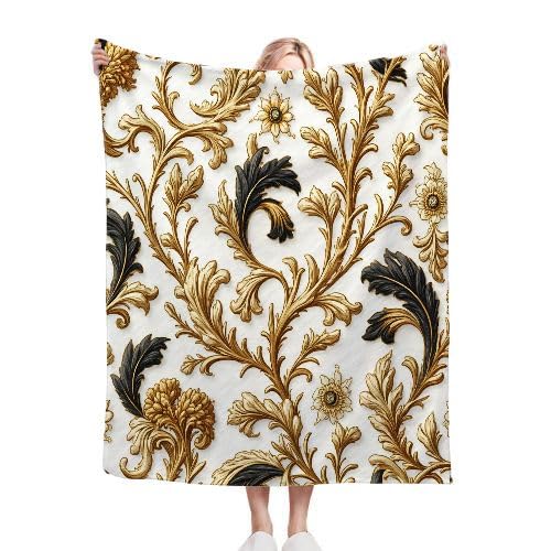 Manta para Sofá 240 x 260 Hojas Amarillas, Mullida Mantas para Cama 180 de Franela, Cálida Reversible Manta Polar de Microfibra para Cubre Colchas, 260x240 cm