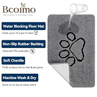 Bcoimo Chenille Doormats Absorb Moisture and Dirt 30*20, Muddy Mats for Dog — image 4
