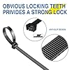 Cable Ties Black, 100 Pack Zip Ties 10 inch UV Resistant, 250mm x 3.6mm Tensile Strength 40lbs, Nylon Plastic Self Locking Large Heavy Duty Cable Wrap for Tidy Wires Home Workshop and Garden #2