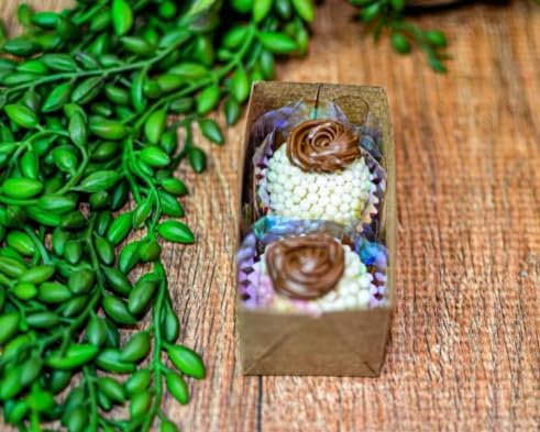 Caixa Kraft 8x4cm Para 2 Brigadeiros (Ideal Para Doces Gourmet e Docinhos) Ideia 4657 (20)