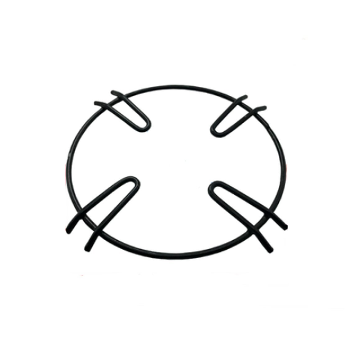 Universal Non Slip Black Cast Iron Stove Trivets for Kitchen Wok Support Ring Cooktop Range Pan Holder Stand Stove Rack Milk Pot Holder for Gas Hob (B)