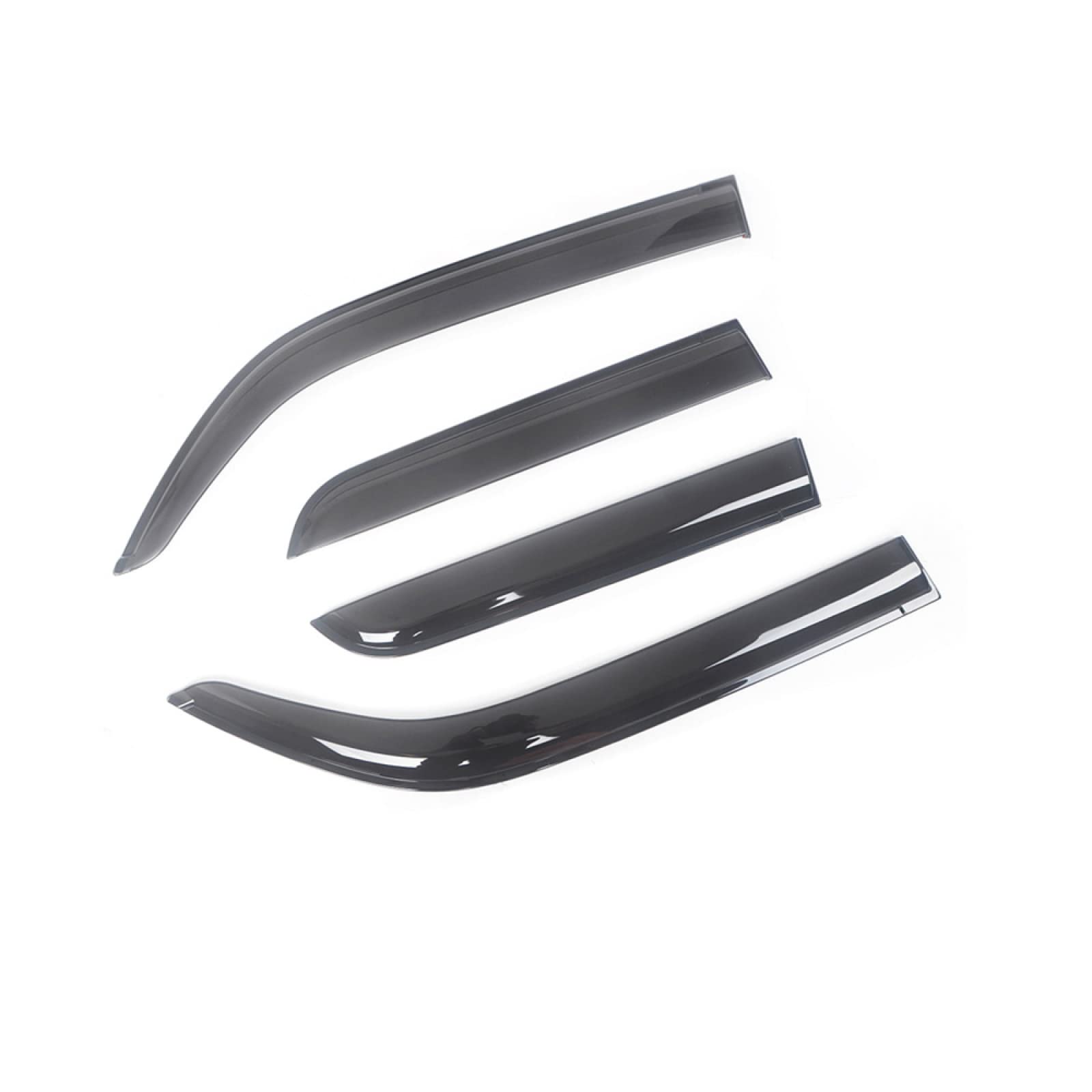 KJWPYNFSide Window Wind Deflectors & Visors, for VW Polo MK5 Hatchback 2010 2011-2016, Awnings Shelters Rain Guard