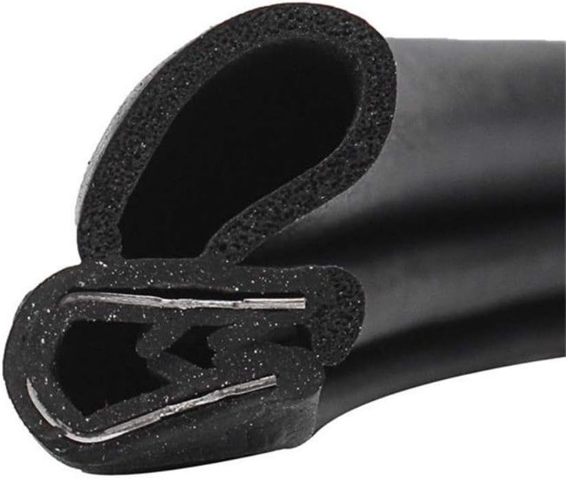 6M D Type Car Door Sealing Strip Edge Dustproof Soundproof Rubber Seal Sealing Strips Generator Cabinet Skeleton Industrial