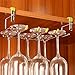 Produktbild NOSSON Weinglasregal unter Schrankhalterung, Stemware Weinglashalter unter dem Schrank Weinglasregal 3 Reihen Stemware Rack Organizer Hanging