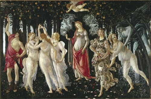 Pintura Sandro Botticelli La Primavera cuadro en lienzo 60x90cm para decoracion de salon