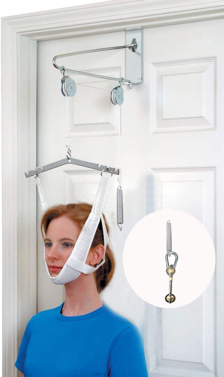 IRIS Over the Door Posture Corrector and Cervical Neck Traction Device for Physical Therapy, Neck Stretcher, Back Stretcher, Pain, Migraine Relief, Back Pain or Arthritis-image-16