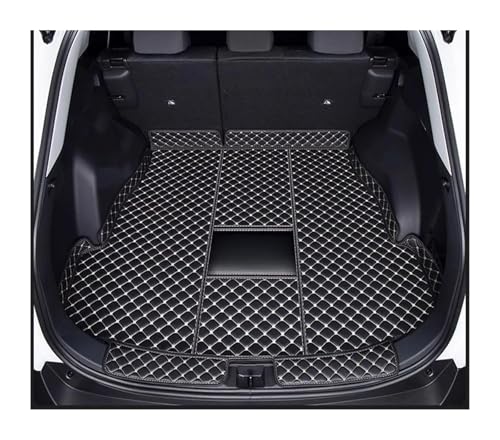 Tapis de coffre sur mesure Toyota RAV4 2024 protection haut de gamme noir et beige