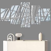 SIGNWIN 5 Panel Canvas Wall Art Abstract Colorful Hallway Industrial Lights Modern Artwork for Home Decorations Ready to Hang - 60