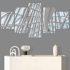 SIGNWIN 5 Panel Canvas Wall Art Abstract Colorful...