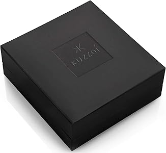 Amazon.co.jp: Kuzzoi メンズ ブレスレット レザー編み 黒色酸化