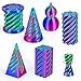 3D Printed Fidget Toys (6 Pack), Impossible Cone & Pyramid Spiral Toy, Optical Illusion Passthrough Desk Toys for Adults & Kids, Stress Relief Sensory Fidgets for Anxiety, Cool Office Gifts, Pack1