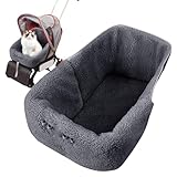 Winter Dog Cat Stroller Cushion Mat - Magnetic Reversible Liner for Travel | High-Density Memory Foam Pad with Wind-Shield Layer & Easy-Clean Fabric for Walking, Park, Beach and Vet Visits