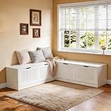 NBEETISM L-Shaped Corner Storage Bench for Dining, 63 Inch L-Shaped Corner Bench with Hidden Flip Top Storage, Space-Saving Breakfast Nook Bench for Small Kitchen, Dining Room & Entryway