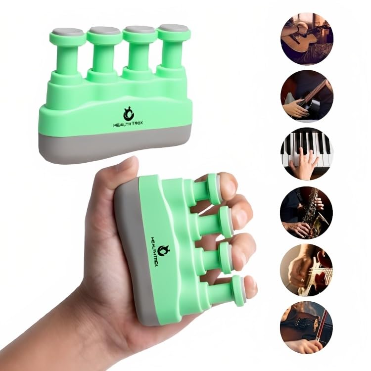 See full amazon price history chart for Healthtrek Finger Exerciser Hand Grip for Forearm Hand Grip Workout Equipment for Musician, Rock Climbing and Therapy (Pack of 1, Green) Healthtrek Finger Exerciser Hand Grip for Forearm Hand Grip Workout Equipment for Musician, Rock Climbing and Therapy (Pack of 1, Green) (B0CDH97JMC) Amazon Price History, Amazon Price Tracker