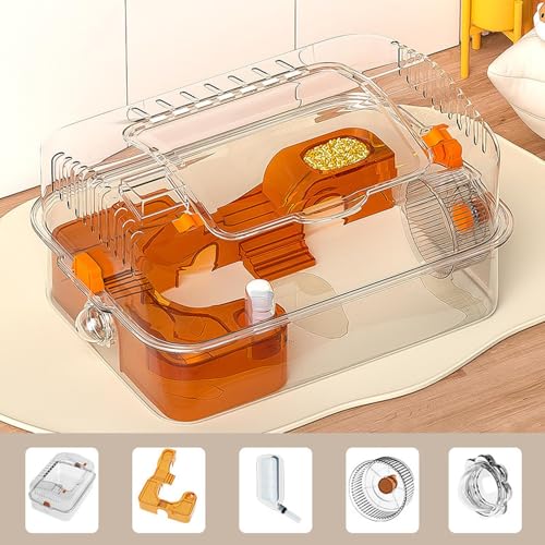 Habitat hamster transparent anti-ennui pour l'exploration des rongeurs - 5