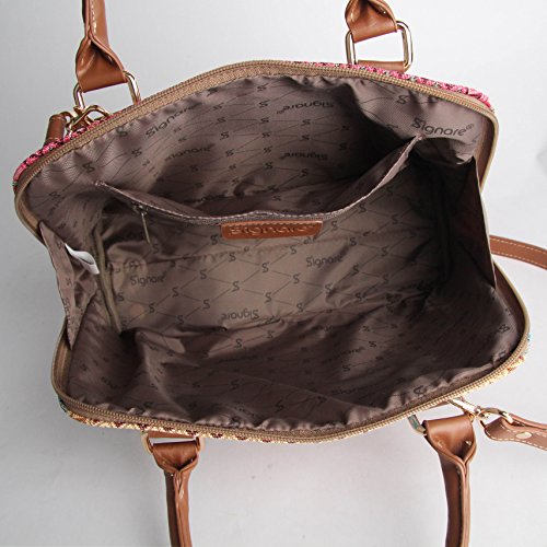 Signare Borsa spalla convertibile in tessuto stile...