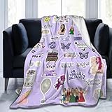 Blanket Throw Music Fans Flannel Blanket Air Conditioning Lightweight Soft for Bed Sofa RoomDecor,for Teens Kids Adults (50'x40')