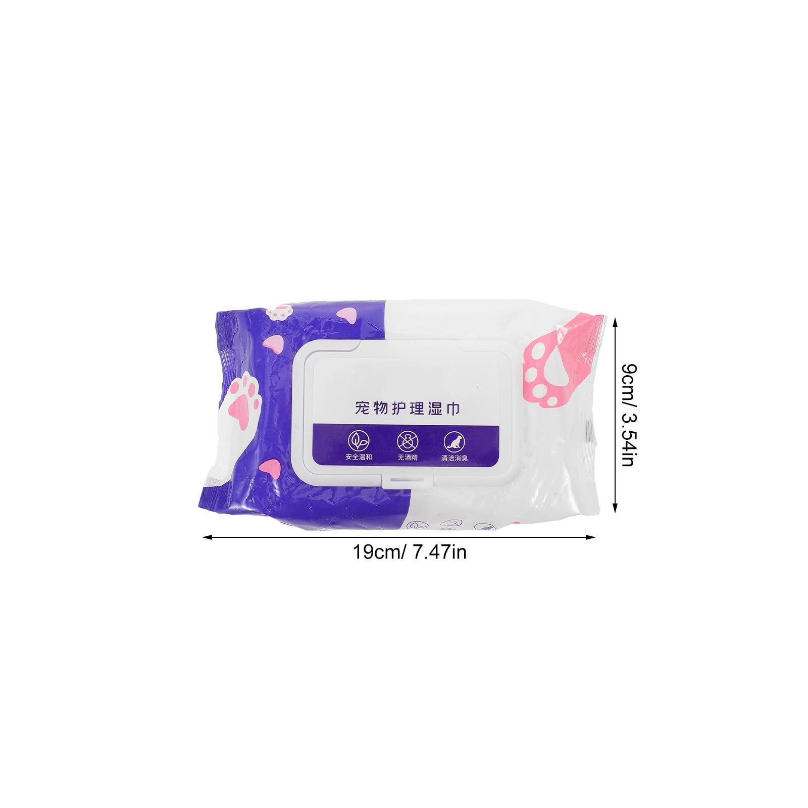 Healifty Lingettes pour Chiens et Chats sans Rinçage, 80 Pièces par Pack, Non Tissées, Nettoyage Rapide des Pattes et Réduction des Traces Après Les Promenades ou Voyages