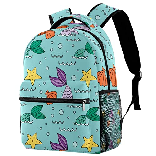 Sac à dos de voyage multicolore avec porte-bouteille et cartable campus format Medium